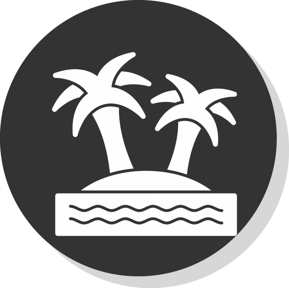 Island Vector Icon Design