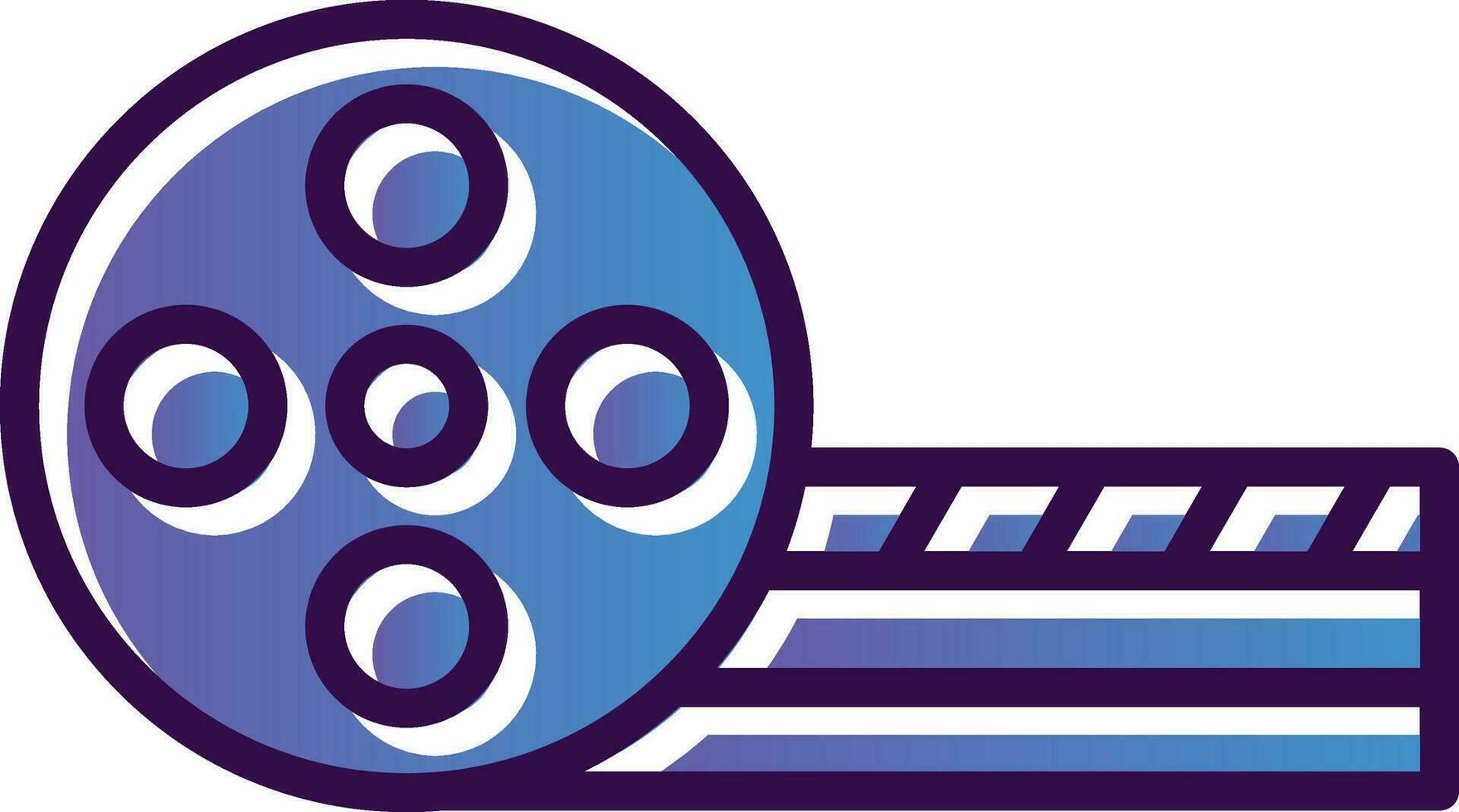 Movie Reel Vector Icon Design