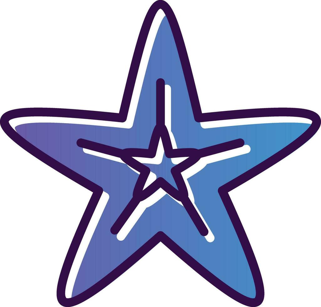 diseño de icono de vector de estrella de mar