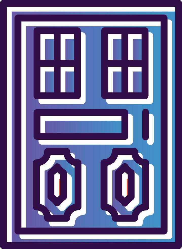 diseño de icono de vector de puerta