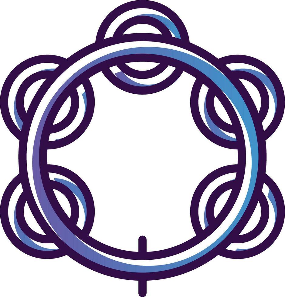 Tambourine Vector Icon Design