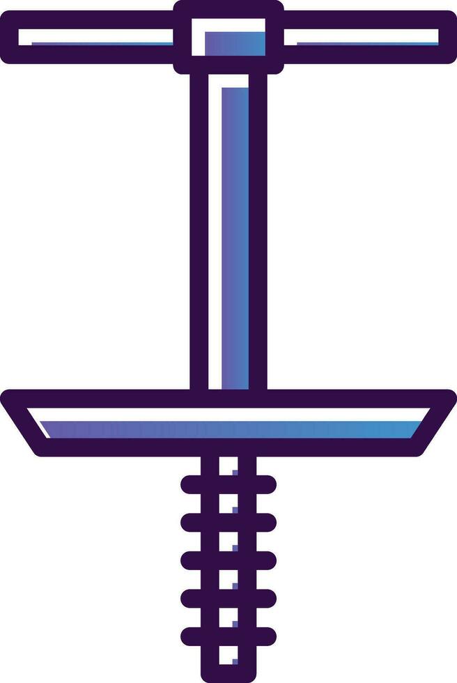 Pogo Stick Vector Icon Design
