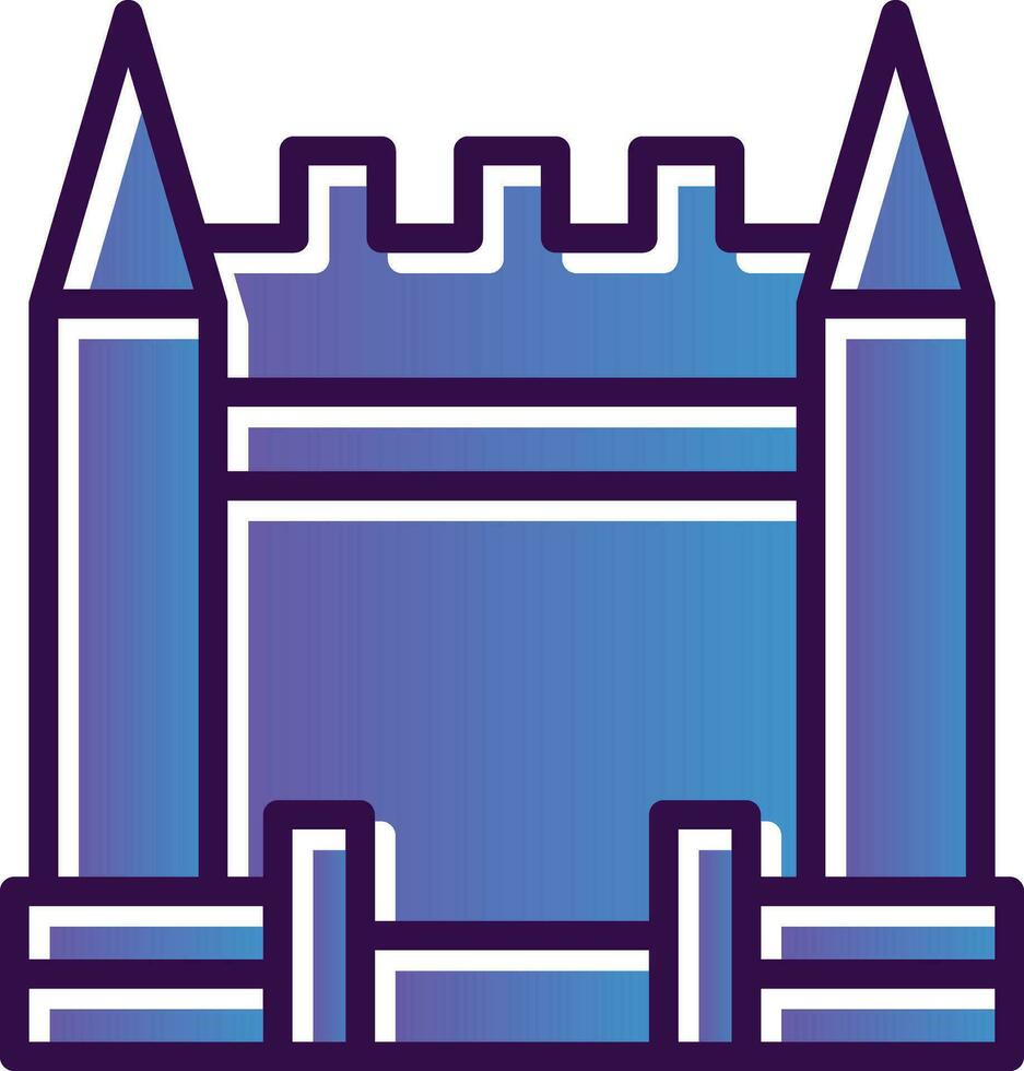 Inflatable Castle Vector Icon Design