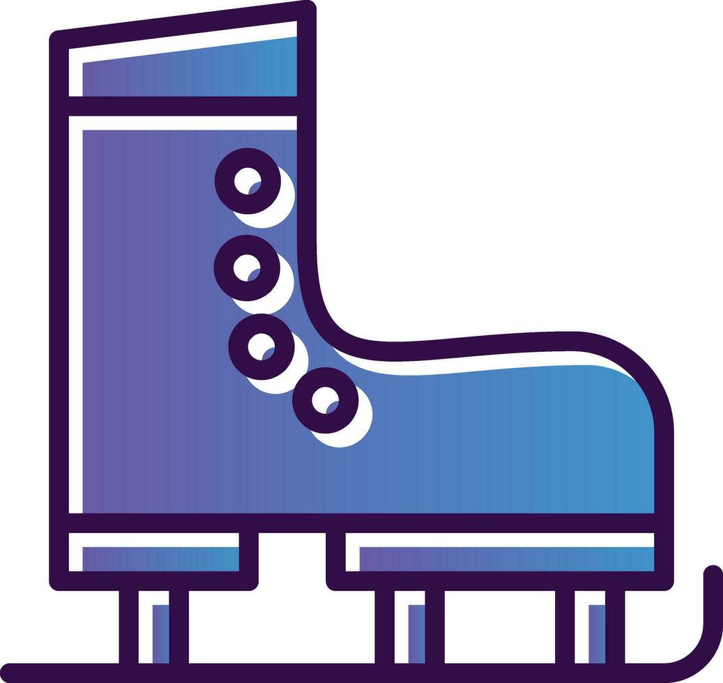 Ice Skate Vector Icon Design