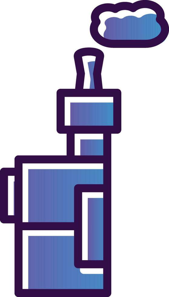 Electronic Cigarette Vector Icon Design
