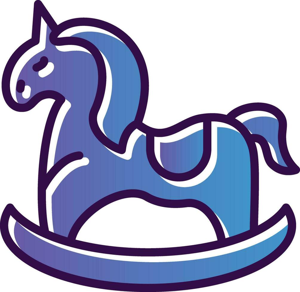 Horse Toy Vector Icon Design