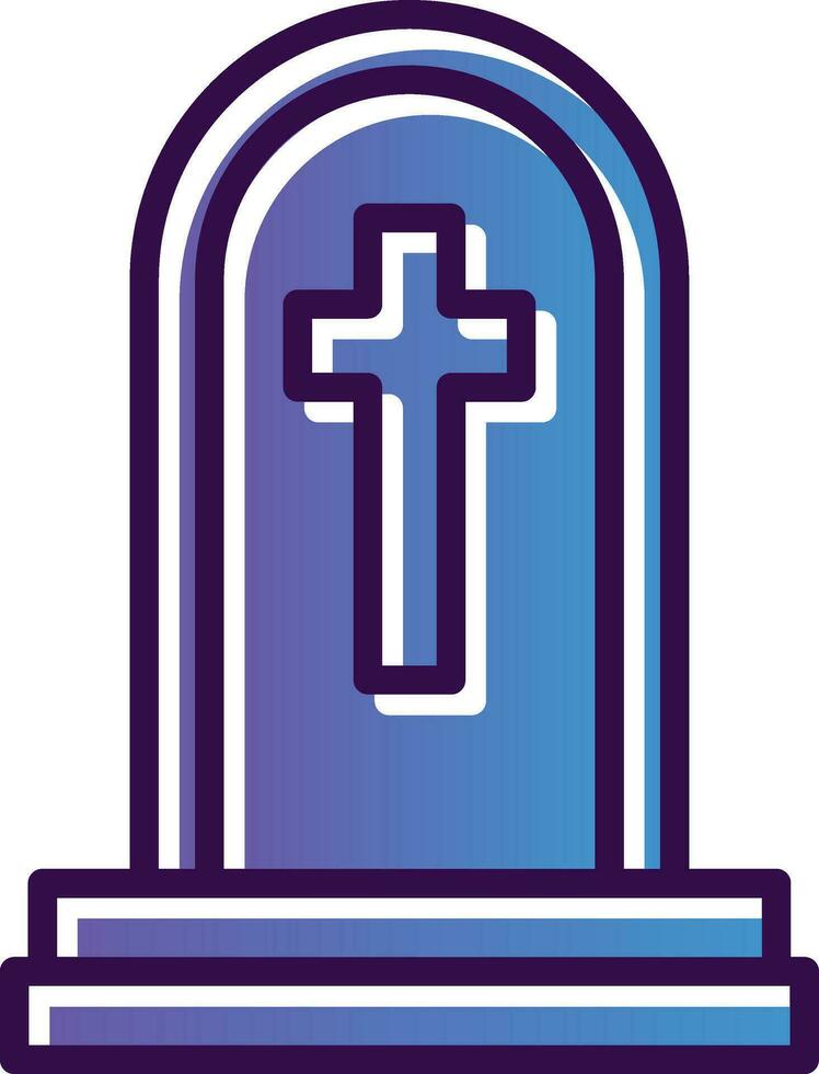 Tomb Vector Icon Design