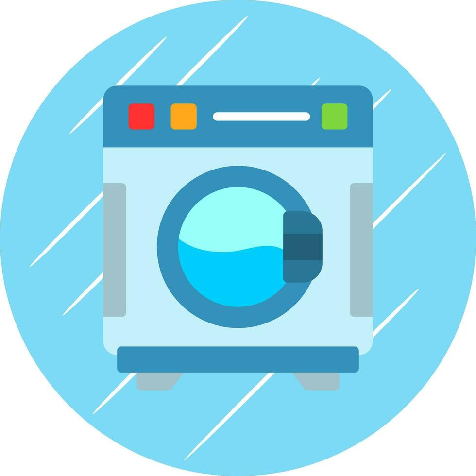 Washing Machine Vector Icon Design