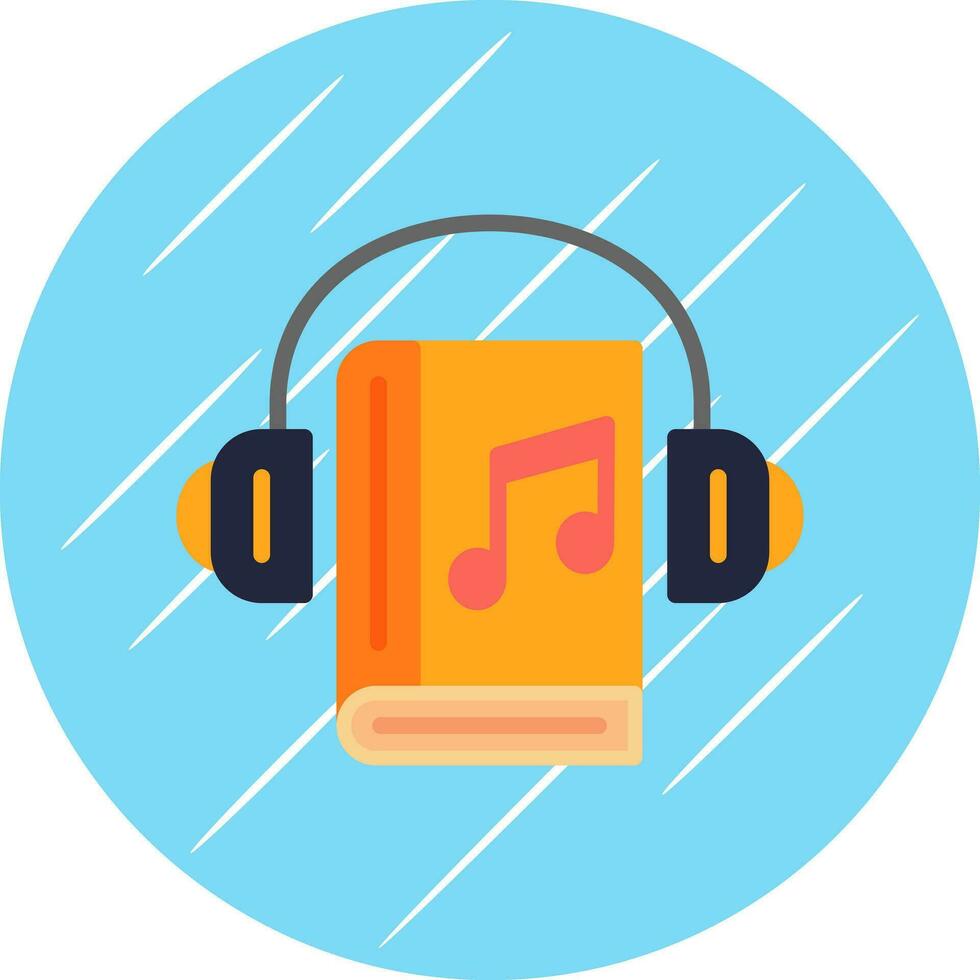 Audio Book Vector Icon Design