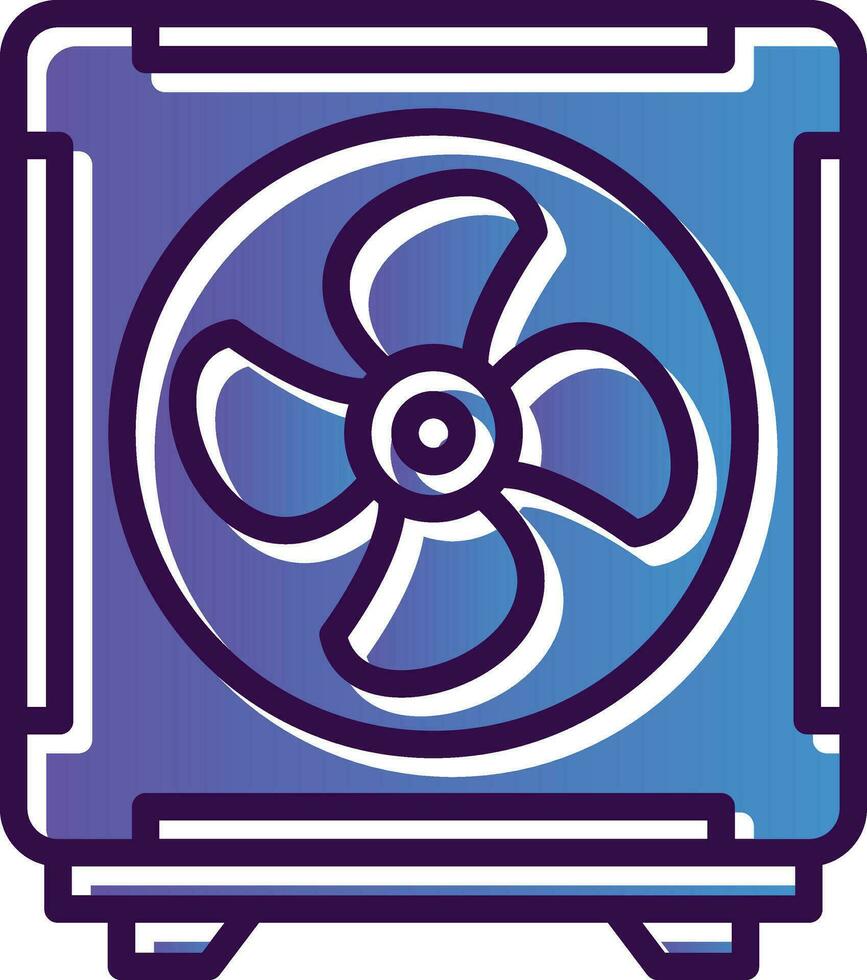 Cooling Fan Vector Icon Design