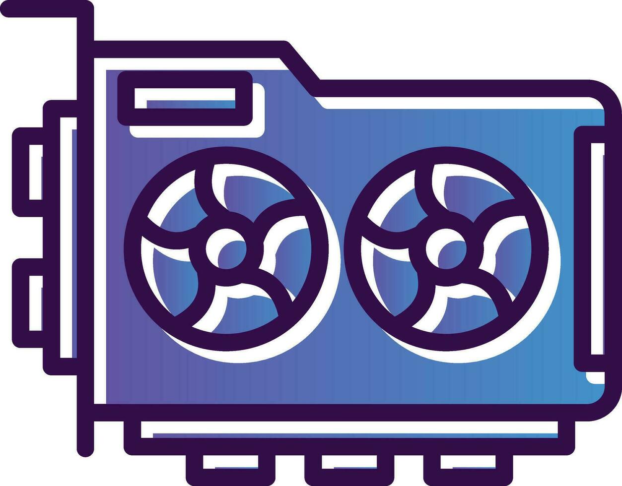 Graphic Card Vector Icon Design