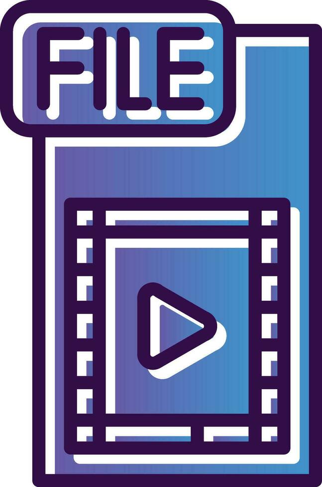 Video FIle Vector Icon Design