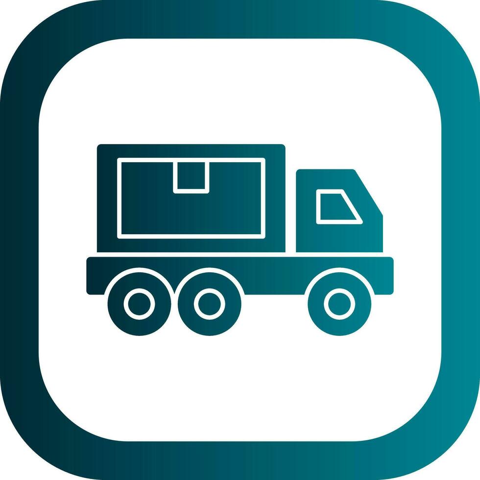 Delivery Truck Vector Icon Design