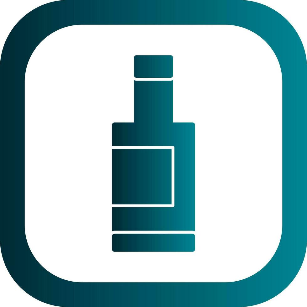 Wine Bottle Vector Icon Design