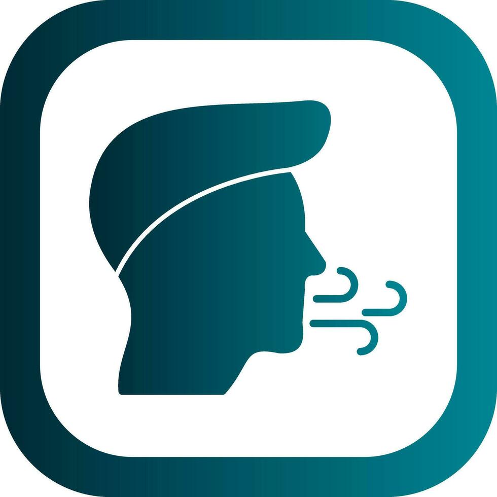 Inhale Vector Icon Design