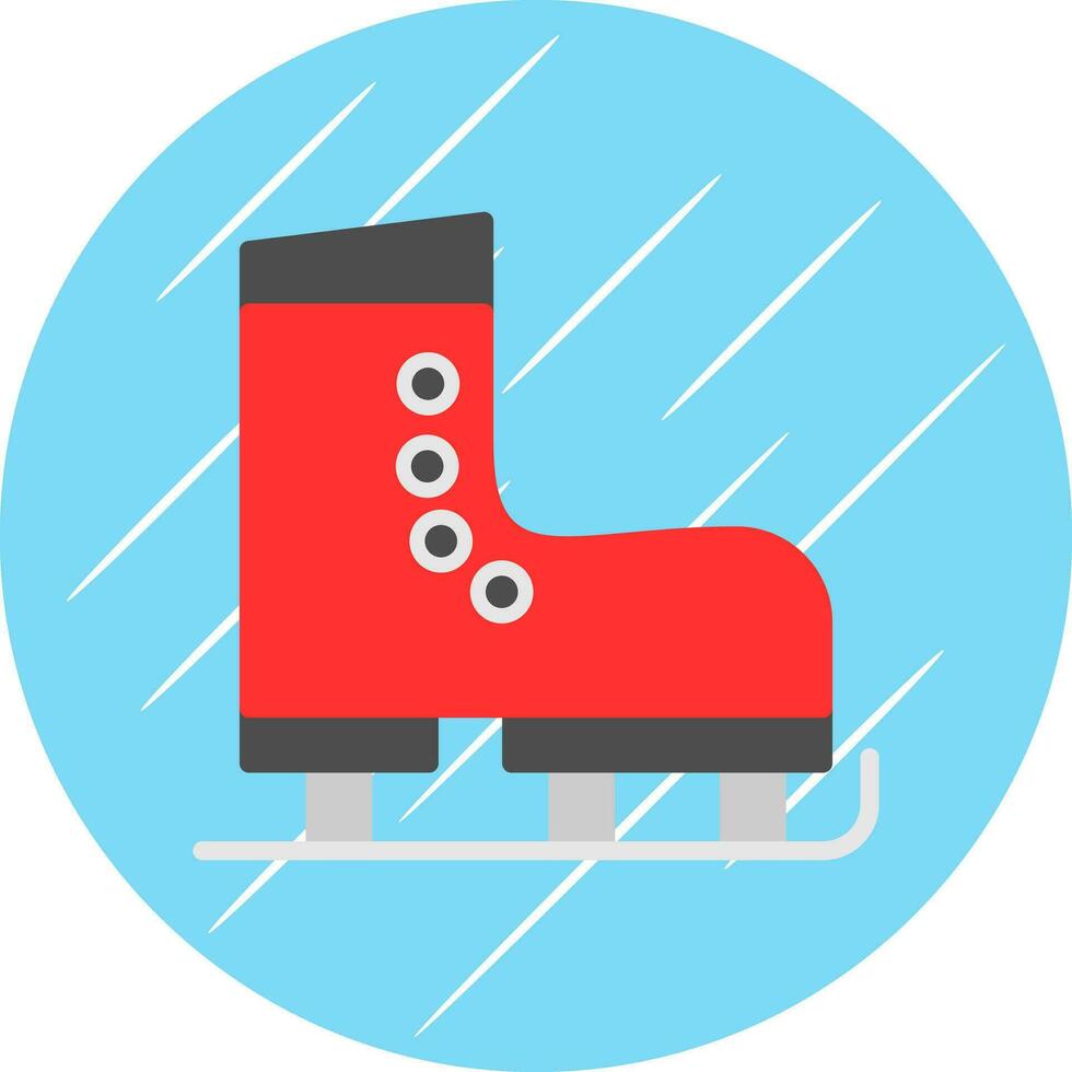 Ice Skate Vector Icon Design