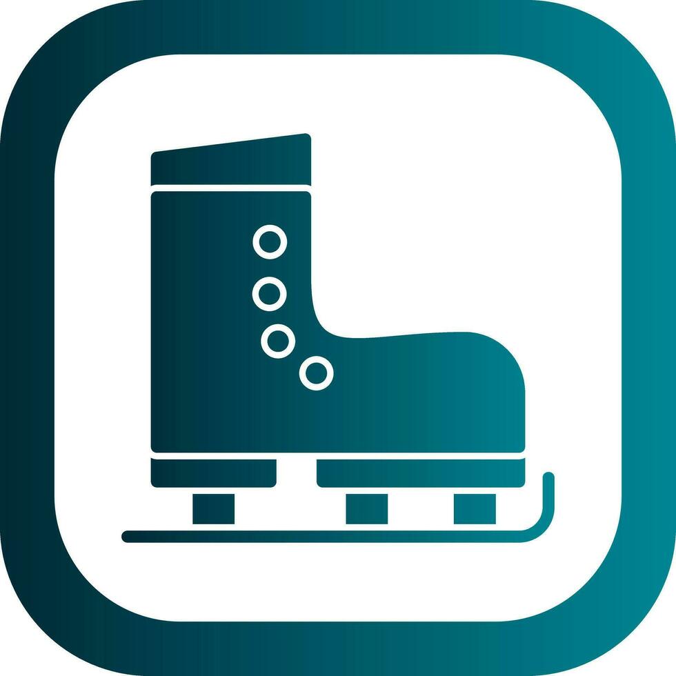 Ice Skate Vector Icon Design