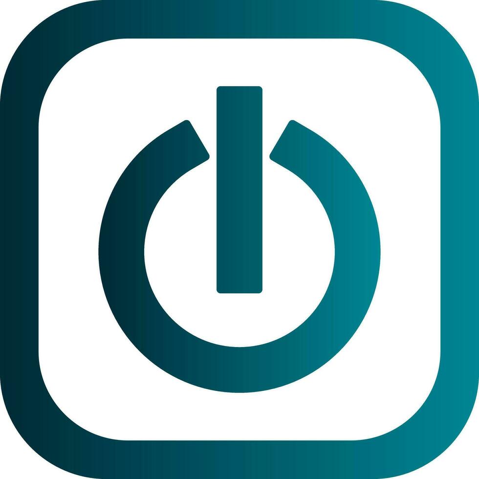 Power Button Vector Icon Design