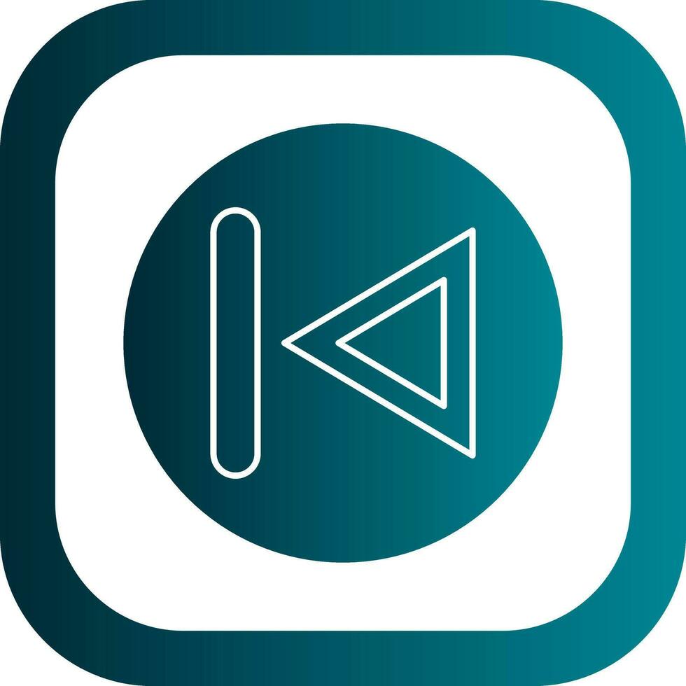 Previous Track Vector Icon Design