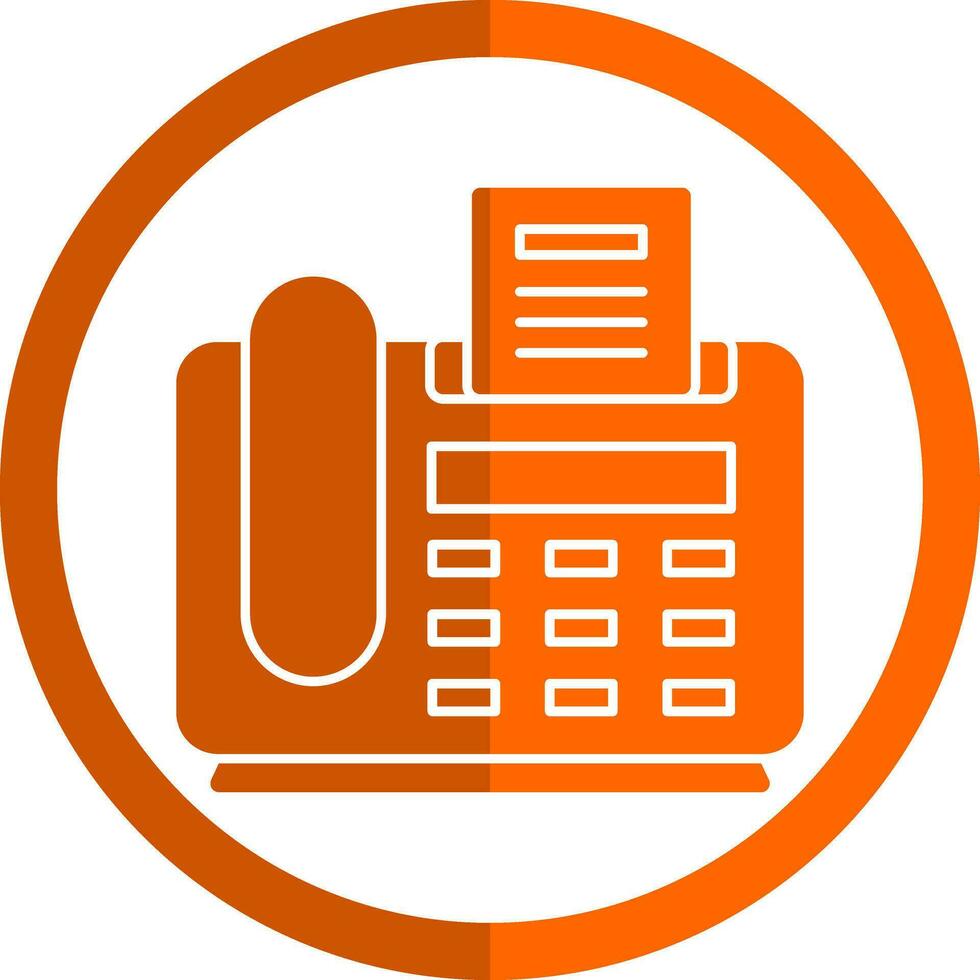 Fax Machine Vector Icon Design