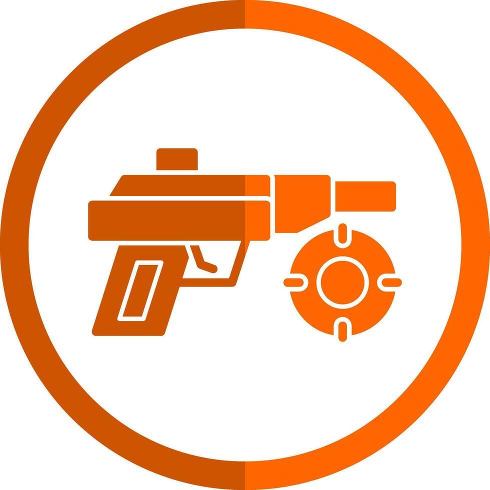 Laser Gun Vector Icon Design