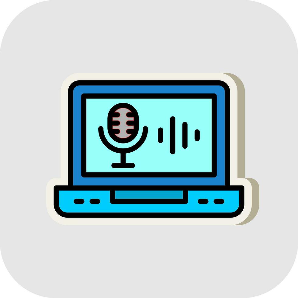 Record Vector Icon Design