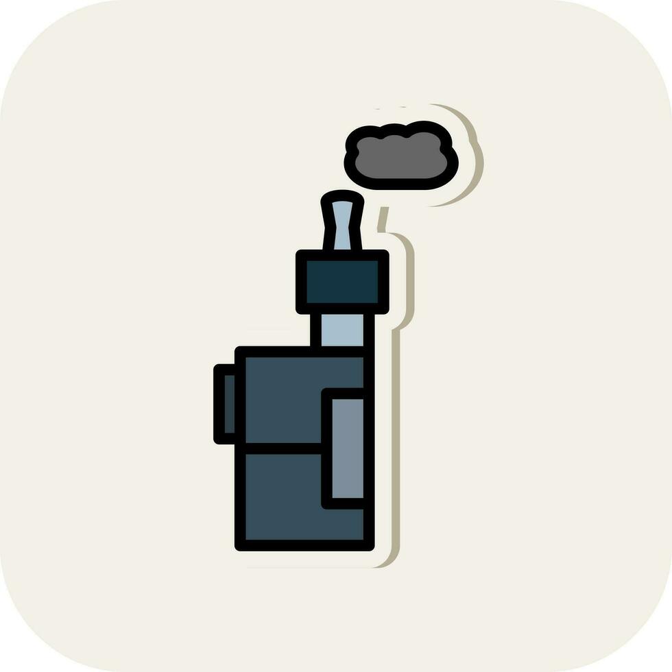 Electronic Cigarette Vector Icon Design
