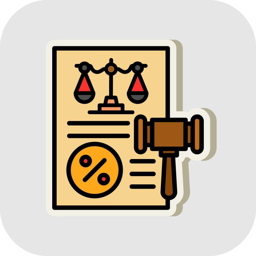 Law Vector Icon Design