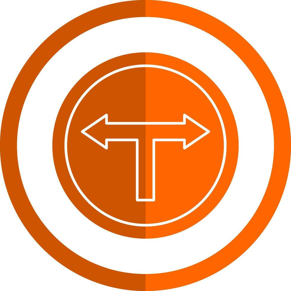 T Junction Vector Icon Design