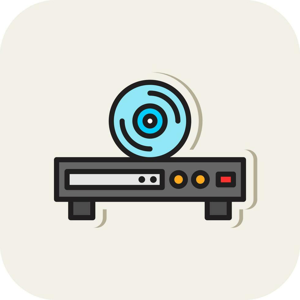 Dvd Player Vector Icon Design