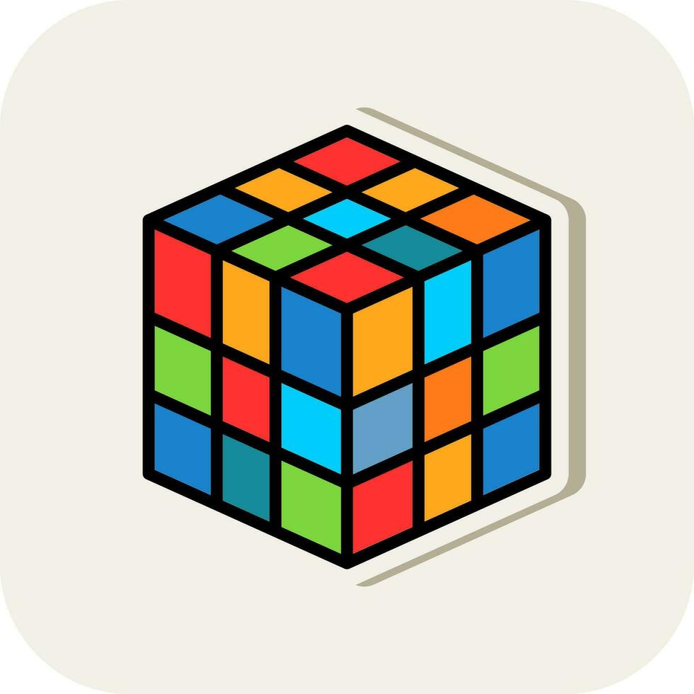 Rubik Vector Icon Design