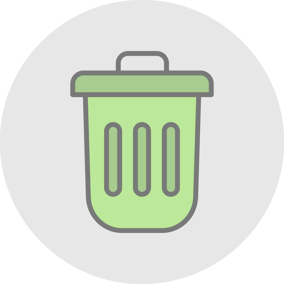 Dustbin Vector Icon Design