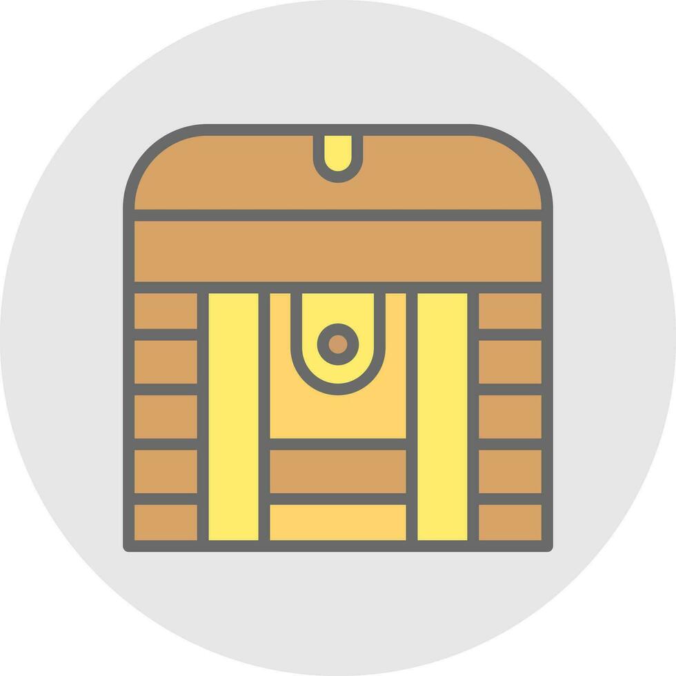 Treasure Chest Vector Icon Design