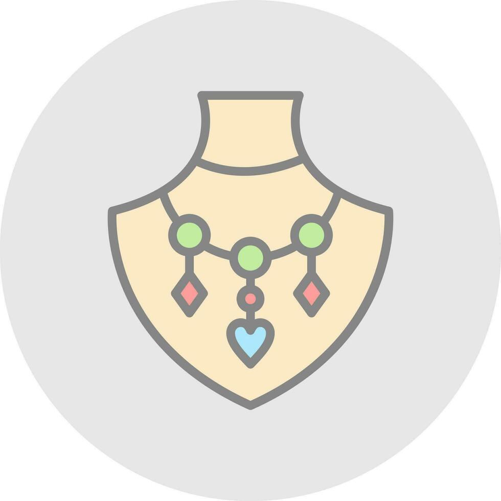 Necklace Vector Icon Design