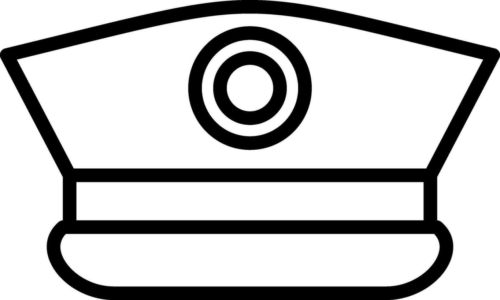 Captain Cap Vector Icon Design