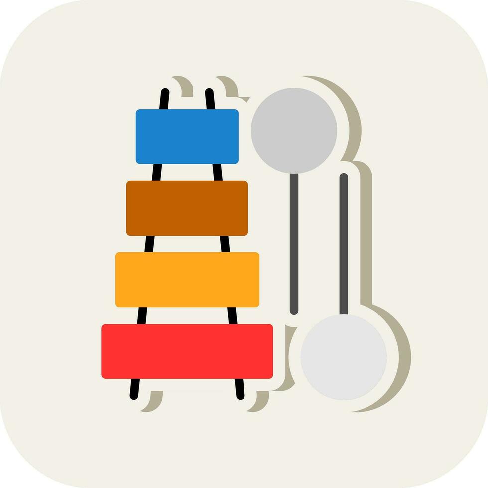 Xylophone Vector Icon Design