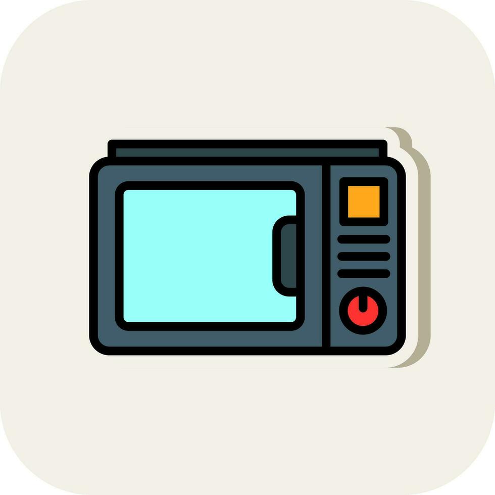 microondas vector icono diseño