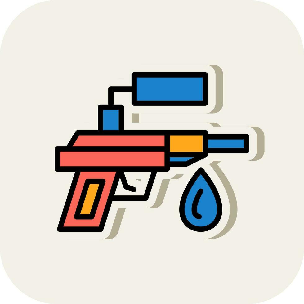 Water Gun Vector Icon Design