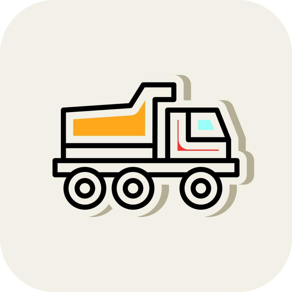 Toy Truck Vector Icon Design