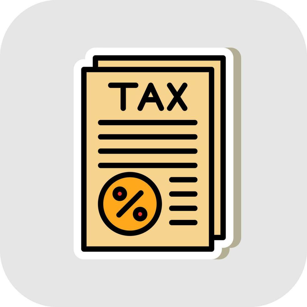 Tax Vector Icon Design