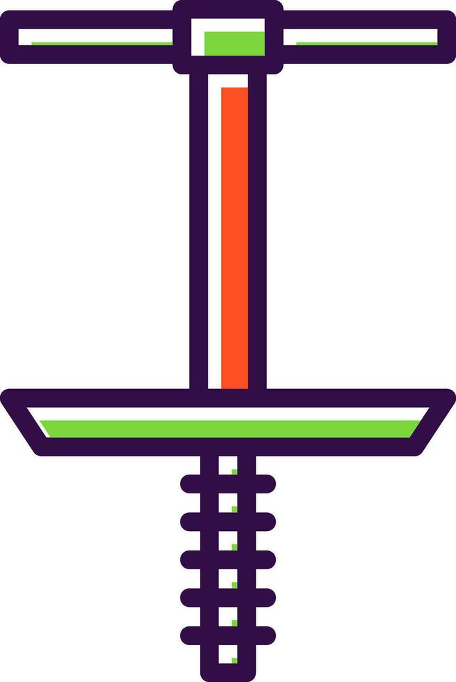 Pogo Stick Vector Icon Design