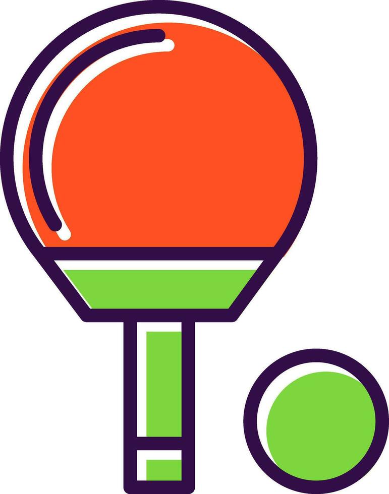 Ping Pong Vector Icon Design