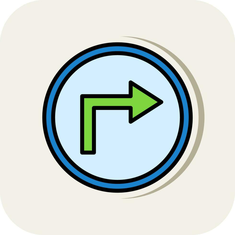 Turn Vector Icon Design