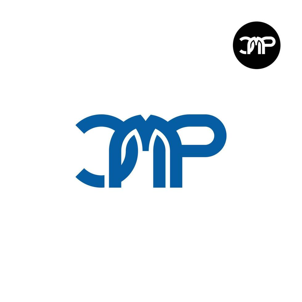 Letter CMP Monogram Logo Design vector