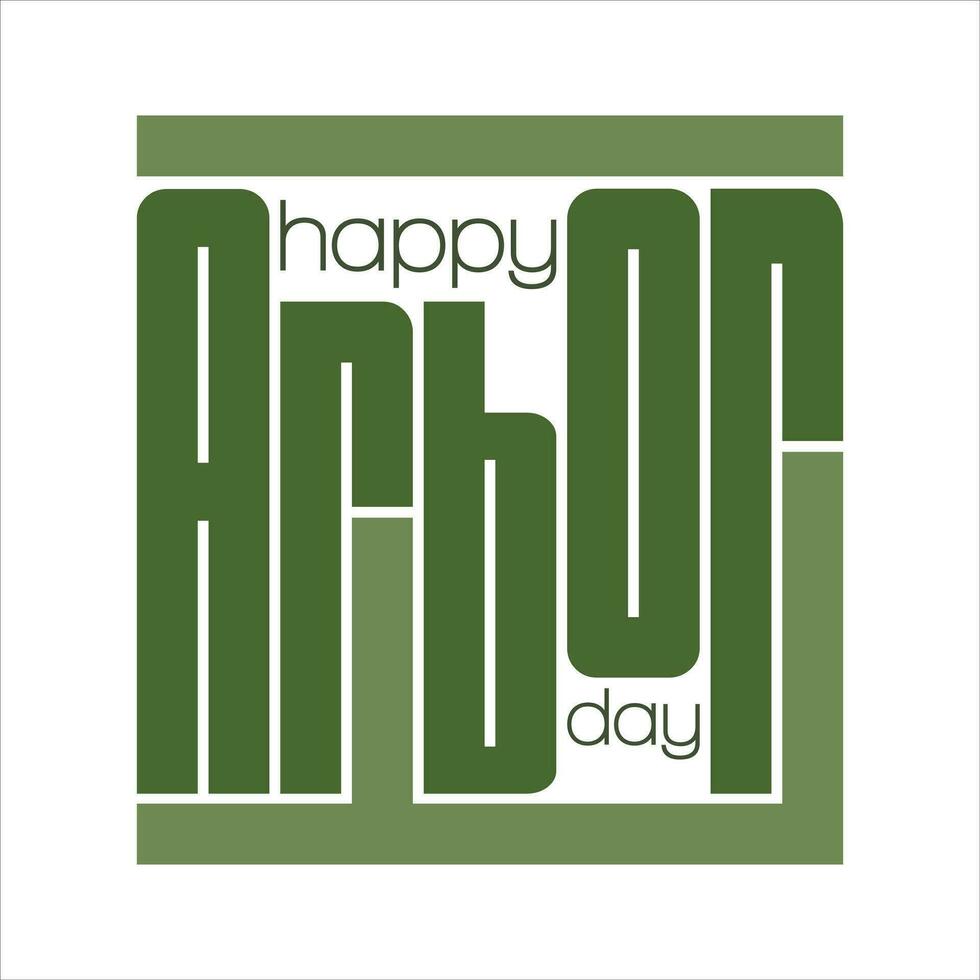 Happy Earth Day. Happy Arbor day typography. Icon. Logo. Poster. Vector illustration.