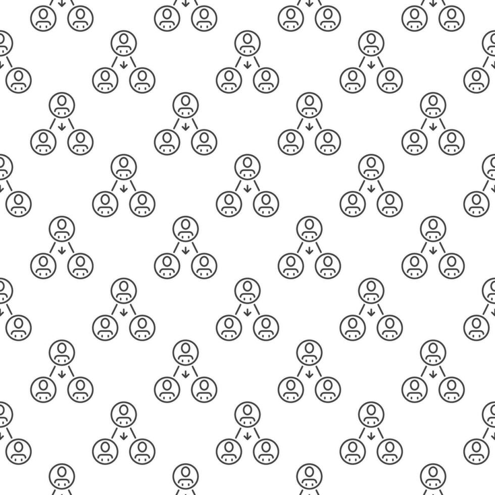 Social Behavior vector concept simple outline seamless pattern