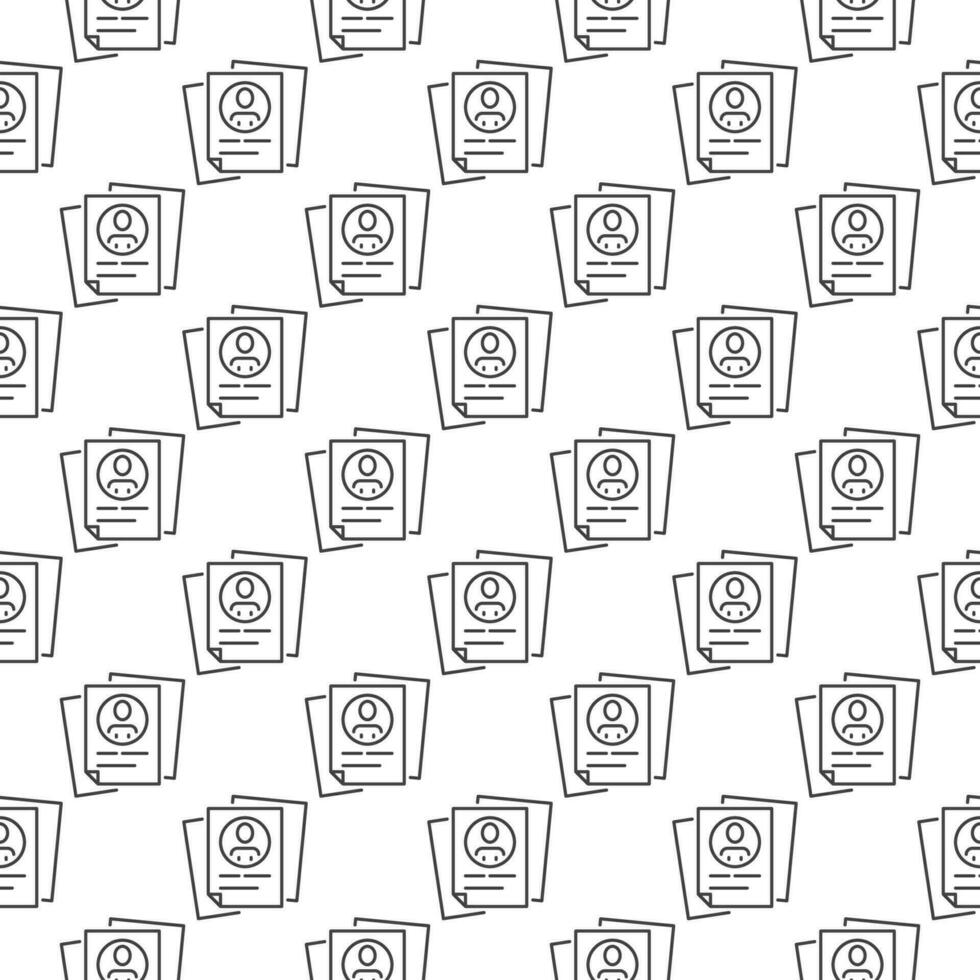 Sociology Documents and Papers vector concept line seamless pattern