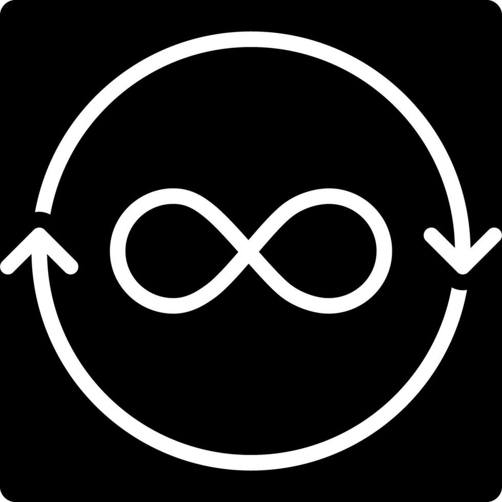 solid icon for ever vector