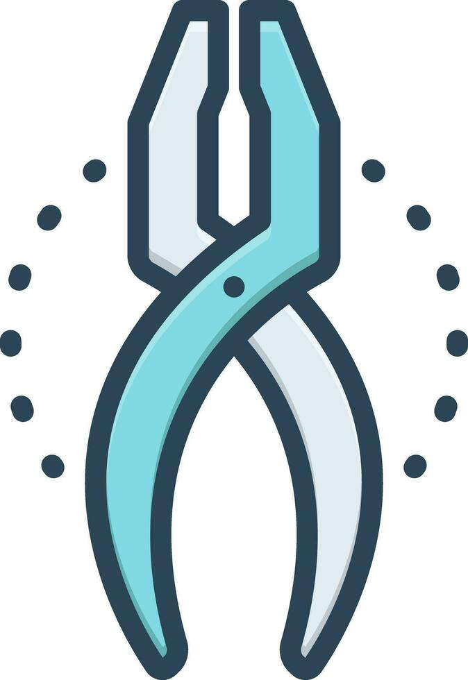 color icon for tool vector