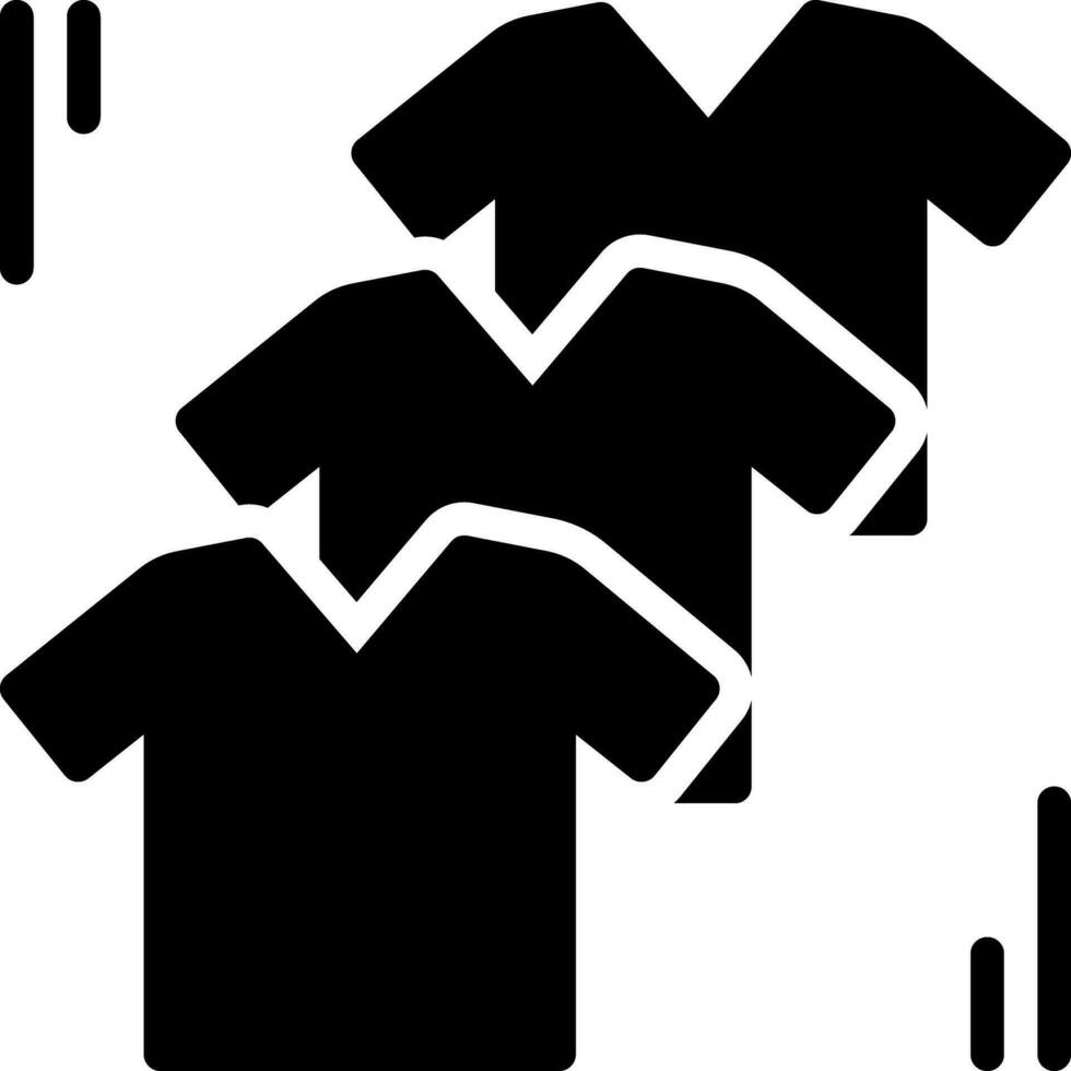 solid icon for clothes vector